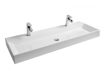 Ravak umyvadlo Natural Duo 1200 white bez přepadu s otvorem 1200 x 450 mm, do nábytku obrázek č.: 1