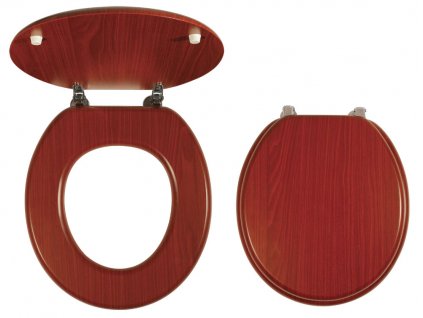 Dýhované sedátko z lisovaného dřeva OŘECH LYRA - umělá dýha (WC/ORECHLYRA) obrázek č.: 1