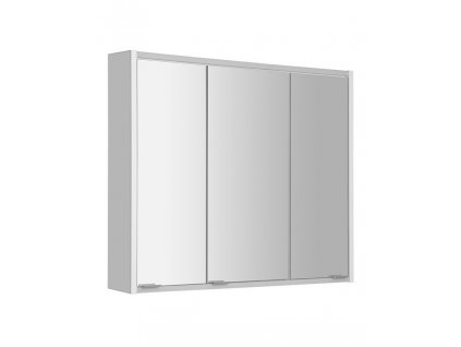 BATU galerka 80x71x15cm, 2x LED osvětlení, bílá lesk