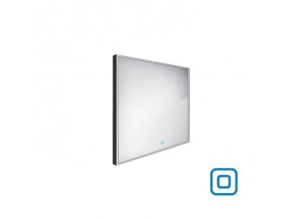 Nimco ZPC 13066V-90 - černé LED zrcadlo 600x600 s dotykovým senzorem obrázek č.: 1