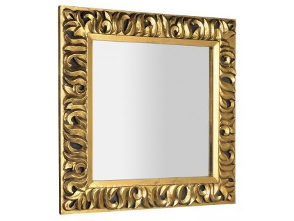 ZEEGRAS zrcadlo ve vyřezávaném rámu 90x90cm, zlatá obrázek č.: 1