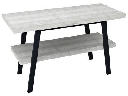 TWIGA umyvadlový stolek 130x72x50 cm, černá mat/dub starobílý obrázek č.: 1
