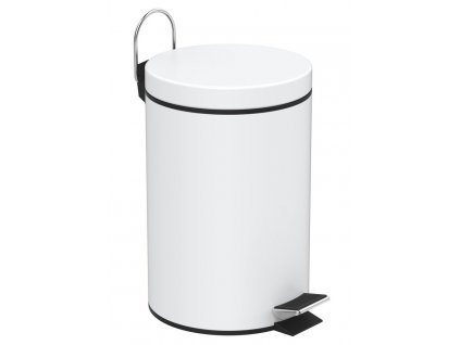 SIMPLE LINE odpadkový koš kulatý 3l, bílá obrázek č.: 1