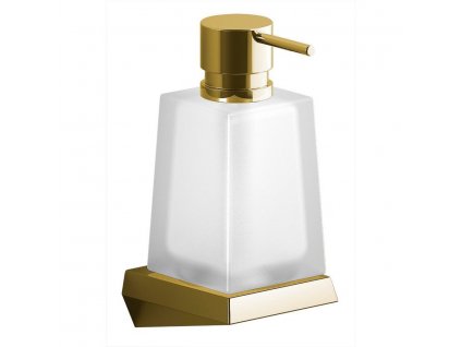 SOUL dávkovač mýdla 350 ml, mléčné sklo, zlato obrázek č.: 1