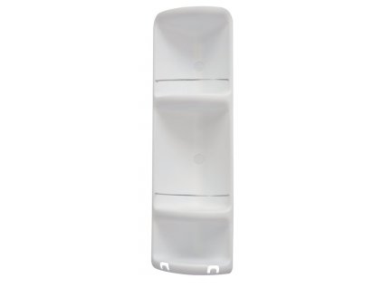 CAESAR třípatrová rohová polička do sprchy 226x710x160 mm, ABS plast, bílá obrázek č.: 1