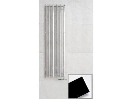 PMH Rosendal R1B/6 koupelnový radiátor 420x950 mm - černá pololesk(P.M.H.) obrázek č.: 1