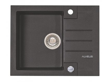 Alveus ROCK 30/05 twilight + pop- up sifon, obdélníkový granitový dřez 595x475x160 mm s odkládací plochou Twilight obrázek č.: 1