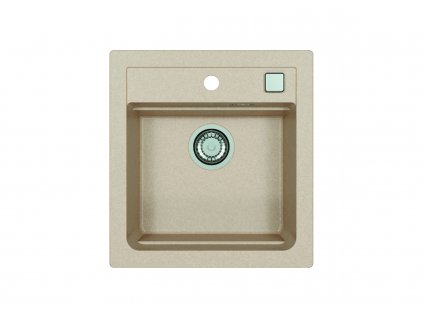 Alveus ATROX 20 TERRA 22 + pop up sifon, obdélníkový granitový dřez 470x500x200 mm Terra obrázek č.: 1