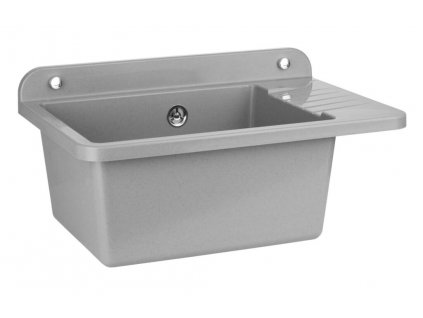 Plastová výlevka COMPACT 505 X 345 mm - šedá žula (Zelvo Compact grey) obrázek č.: 1