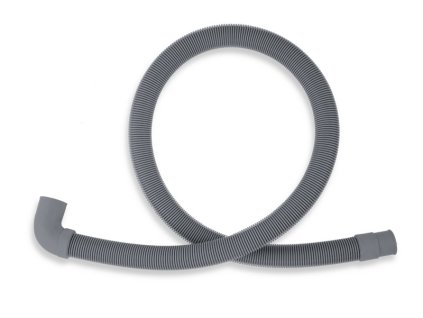 Pračková vypouštěcí hadice s kolenem šedá 400cm (PVK/400)