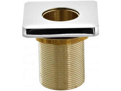 Sprchová průchodka na okraj vany vanu hranatá, chrom