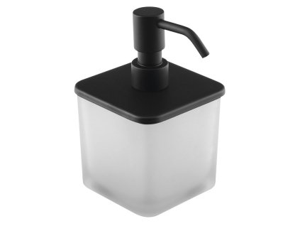 FLORI dávkovač mýdla s pumpičkou, černá mat