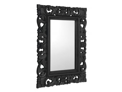 SAMBLUNG zrcadlo ve vyřezávaném rámu 60x80cm, černá obrázek č.: 1