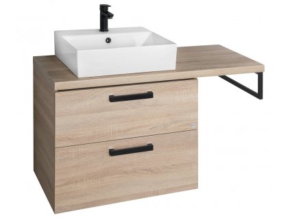 VEGA sestava koupelnového nábytku, š. 125 cm, dub platin obrázek č.: 1