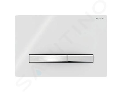 Geberit 115.788.11.2 - Ovládací tlačítko splachování, chrom/alpská bílá