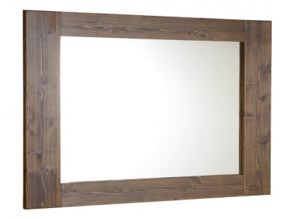 BRAND zrcadlo v dřevěném rámu 1000x800mm, mořený smrk obrázek č.: 1