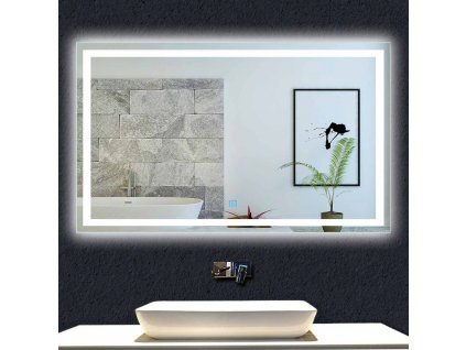 Koupelnové zrcadlo s led osvětlením 80 x 60 cm č.: 1