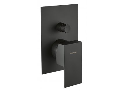 LATUS podomítková sprchová baterie, 2 výstupy, černá mat obrázek č.: 1