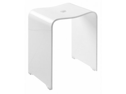 TRENDY koupelnová stolička 40x48x27,5cm, bílá mat obrázek č.: 1