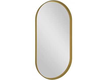 AVONA oválné zrcadlo v rámu 50x100cm, zlato mat obrázek č.: 1