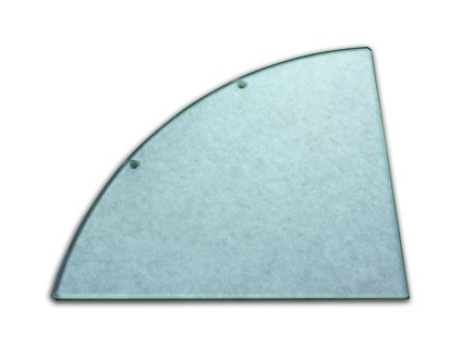 Sklo poličky rohové vrtané čiré (0158,X)