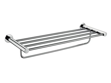 Velký držák ručníků se závěsem SMILE, leštěná nerez (ASM35)