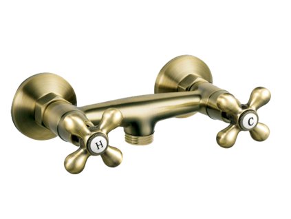 Sprchová nástěnná baterie 150 mm bronz (BAI7BR)