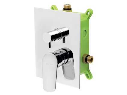 Podomítková baterie s boxem Titania Pure, 2 vývody (BOX90351R,0)