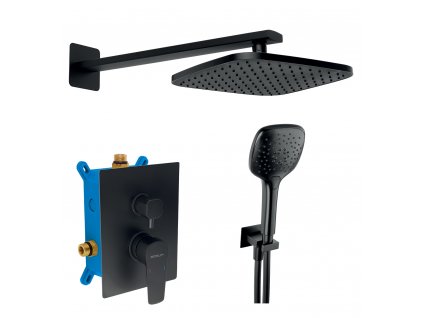 Sprchová sada podomítková ECO, černá (SADA58051R,5)