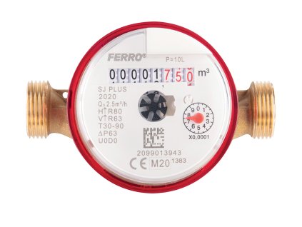 Vodoměr jednovtokový suchoběžný do 90°C 3/4" pro vysílač RSS (SJ20ACPLUSPLI)