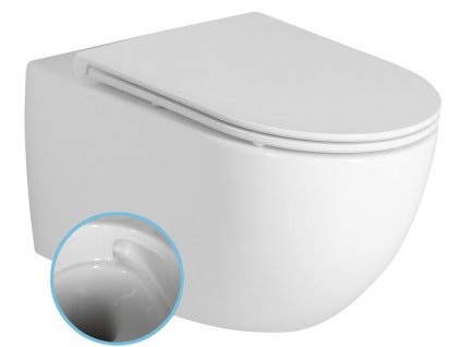 FULDA závěsná WC mísa, Vortex Rimless, 36x52,5cm, bílá obrázek č.: 1