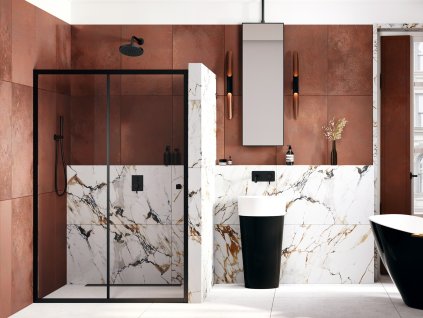 Olsen Spa  BCDUOSL10BC - Sprchové dveře DUO SLIDE BLACK