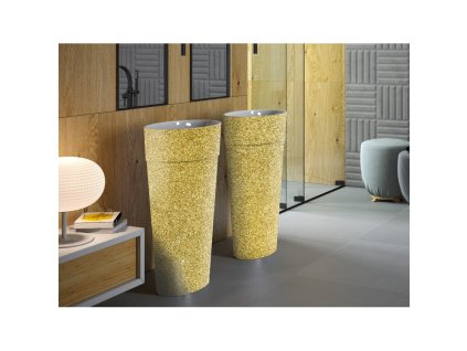 Olsen Spa  UNIQA KEUNIVSGLAM01 - Volně stojící umyvadlo UNIQA GLAM - zlatá