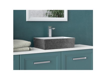 Olsen Spa  VERA KEVERNDGLAM03 - Umyvadlo na desku VERA GLAM - grafitová