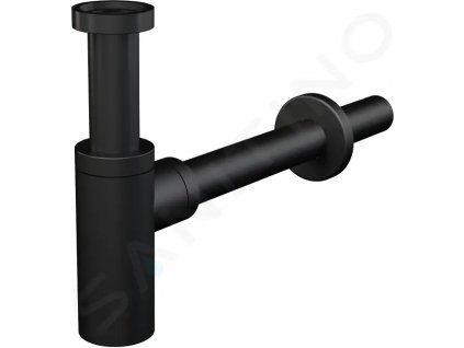 kielle 30901014 - Umyvadlový sifon, průměr 32 mm, kulatý, kov, matná černá