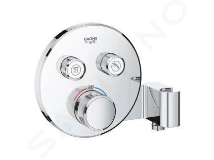 Grohe 29120000 - Termostatická sprchová podomítková baterie, 2 ventily, s držákem na sprchu, chrom