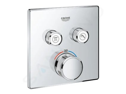 Grohe 29124000 - Termostatická baterie pod omítku se 2 ventily, chrom