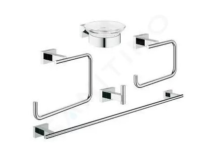 Grohe 40758001 - Sada doplňků do koupelny 5 v 1, chrom