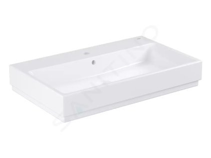 Grohe 3946900H - Umyvadlo 80x49 cm,s přepadem, otvor pro baterii, PureGuard, alpská bílá