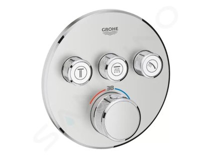 Grohe 29121DC0 - Termostatická sprchová podomítková baterie, 3 ventily, supersteel