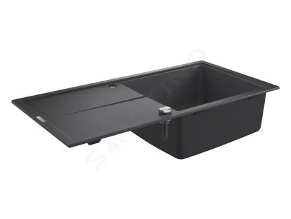 Grohe 31641AP0 - Kompozitní dřez K400 s automatickým odtokem, 100x50 cm, granitová černá