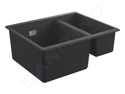 Grohe 31648AP0 - Kompozitní dřez K500 s odtokem, 56x46 cm, granitová černá
