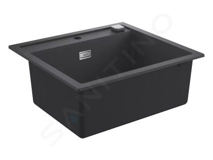 Grohe 31651AP0 - Kompozitní dřez K700 s automatickým odtokem, 56x51 cm, granitová černá