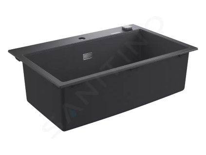 Grohe 31652AP0 - Kompozitní dřez K700 s automatickým odtokem, 78x51 cm, granitová černá