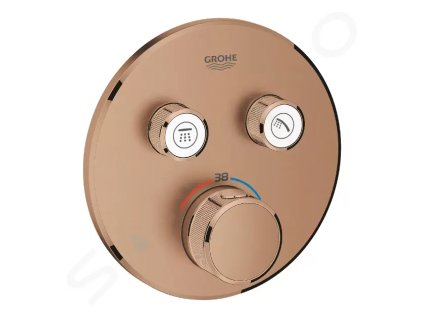 Grohe 29119DL0 - Termostatická sprchová baterie pod omítku, 2 ventily, kartáčovaný Warm Sunset