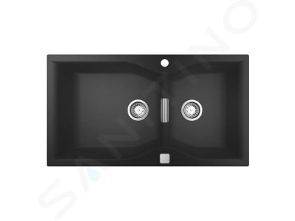 Grohe 31658AP0 - Kompozitní dřez K700 s odtokem, 90x50 cm, granitová černá