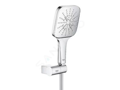 Grohe 26588000 - Sada sprchové hlavice 130 9,5 l/min, 3 proudy, držáku a hadice, chrom