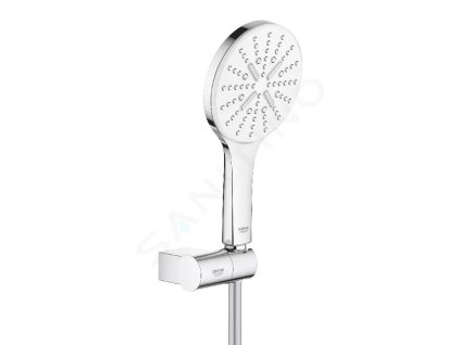 Grohe 26580LS0 - Sada sprchové hlavice 130 9,5 l/min, 3 proudy, držáku a hadice, měsíční bílá