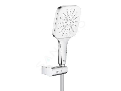 Grohe 26588LS0 - Sada sprchové hlavice 130 9,5 l/min, 3 proudy, držáku a hadice, měsíční bílá