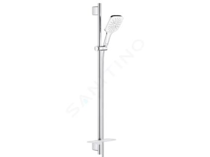 Grohe 26587LS0 - Sada sprchové hlavice 130 9,5 l/min, 3 proudy, tyče 90 cm a hadice, měsíční bílá